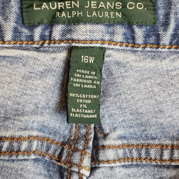 Women's Ralph Lauren Blue Jeans Size 16W - Picture 12 of 12